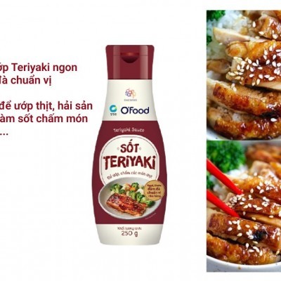 Sốt ướp Teriyaki O'food chai 250g