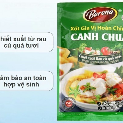 Xốt gia vị nấu canh chua Barona gói 80g