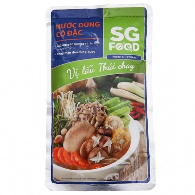 Nước dùng cô đặc lẩu Thái chay SG Food gói 150g