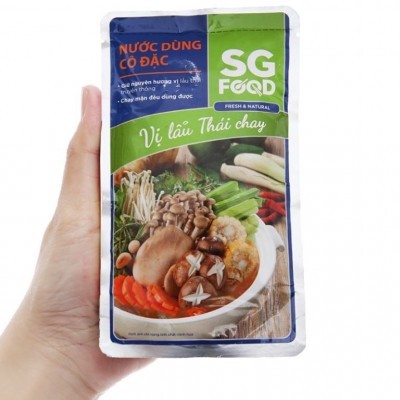 Nước dùng cô đặc lẩu Thái chay SG Food gói 150g