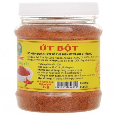 Ớt bột Tài Lộc hũ 150g