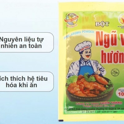 Bột ngũ vị hương Thiên Thành gói 10g