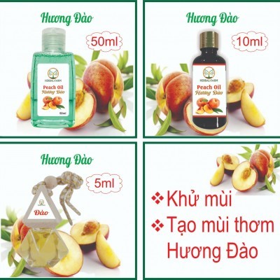 2 Tinh dầu Đào (Trái Đào) 50ml tặng 1 thỏi son môi