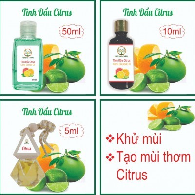 2 Tinh Dầu Hỗn Hợp Citrus 50ml tặng 1 thỏi son môi