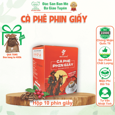 Cà Phê Phin Giấy Men's Coffee Thượng Hạng.