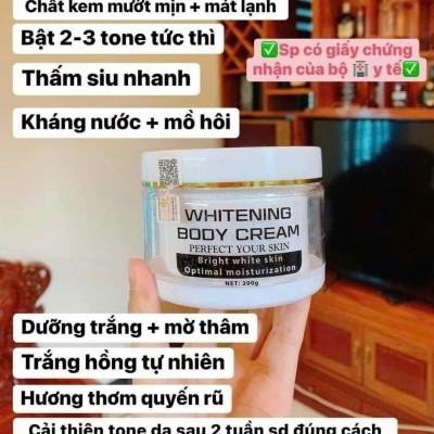 SÁNG MỊN MƯỢT MÀ - TỰ TIN MỖI NGÀY cùng KEM WHITENING BODY CREAM