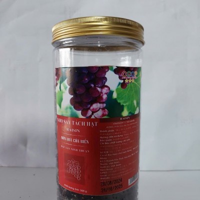 Nho sấy tách hạt  -500G HỦ