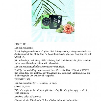 Trà Đậu đen xanh lòng