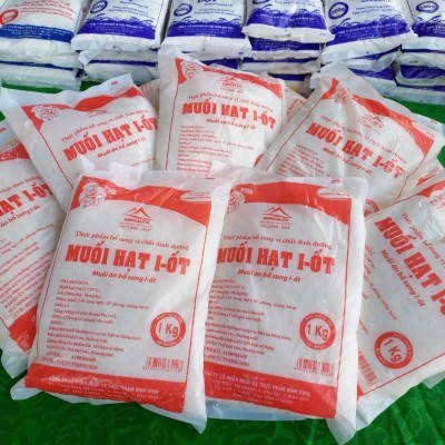 Muối hạt I ốt Gói 1000g - Bao 25 gói