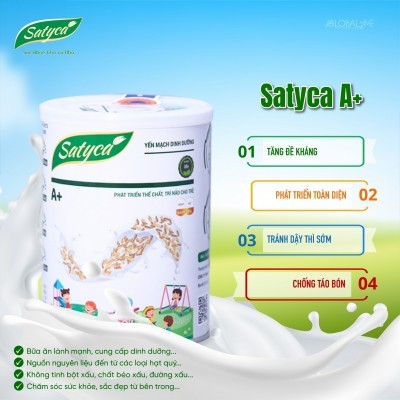 Bữa ăn lành mạnh Satyca A+ Hộp 410g