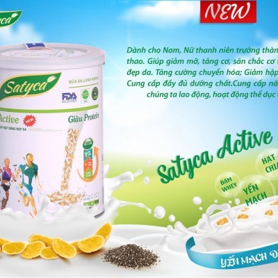 Bữa ăn lành mạnh Satyca Active Hộp 410g