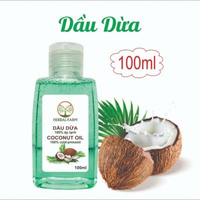 2 Dầu Dừa nguyên chất 100ml tặng 1 thỏi son môi