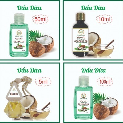 2 Dầu Dừa nguyên chất 100ml tặng 1 thỏi son môi