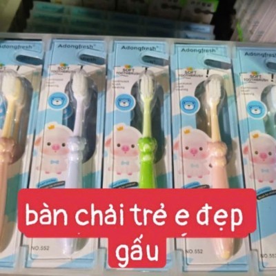 Bàn Chải Đánh Răng Trẻ Em AdongFresh thân hình siêu ngộ nghĩnh- MSP No.552