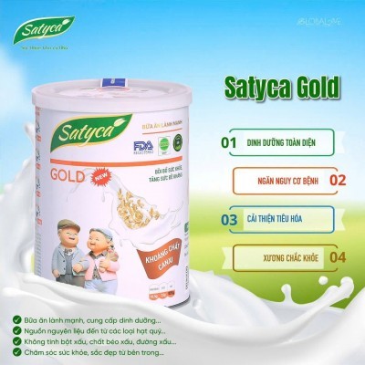 Bữa ăn lành mạnh Satyca Gold Hộp 820g