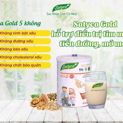 Bữa ăn lành mạnh Satyca Gold Hộp 820g