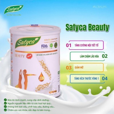 Bữa ăn lành mạnh Satyca Beauty Hộp 820g