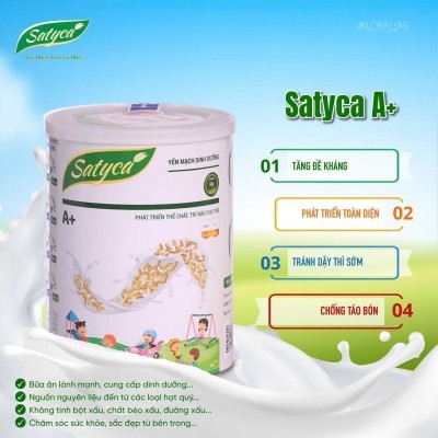 Bữa ăn lành mạnh Satyca A+ Hộp 820g