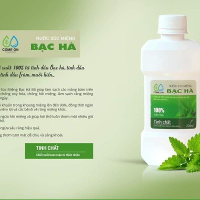 Nước súc miệng bạc hà Come-on 200ml