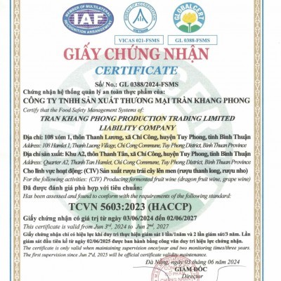 Rượu Vang Thanh Long PITAYANA Trắng, 15% Vol - 375ml 