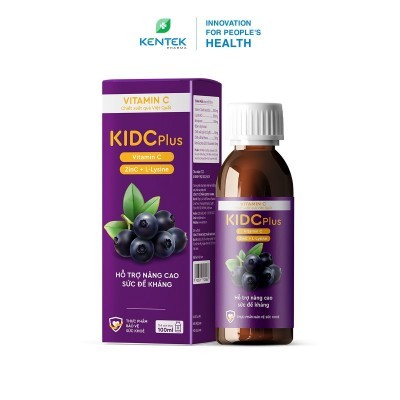 Siro Kid C Plus bổ sung vitamin C & kẽm tăng đề kháng dành cho trẻ em (Chai 100ml)