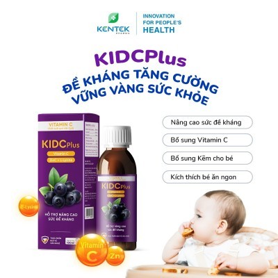 Siro Kid C Plus bổ sung vitamin C & kẽm tăng đề kháng dành cho trẻ em (Chai 100ml)