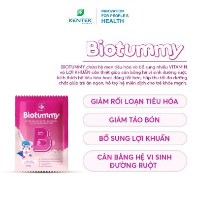 Thực phẩm BIOTUMMY bổ sung lợi khuẩn đường ruột cho bé