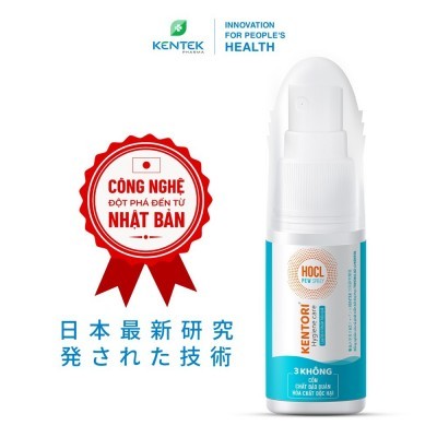 Xịt khuẩn, khử trùng, khử mùi Kentori Hygiene Care (Chai 30ml) | Sạch khuẩn nhanh trong 5 giây