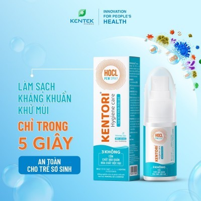 Xịt khuẩn, khử trùng, khử mùi Kentori Hygiene Care (Chai 30ml) | Sạch khuẩn nhanh trong 5 giây