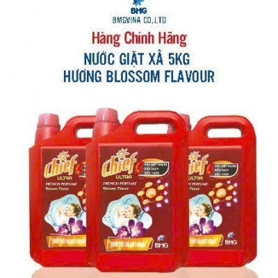 Nước giặt xả Chief Ultra 5 in 1 hương Bloosomn -  5kg