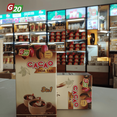 Cacao hòa tan 3in1 - G20 Coffee Buôn Mê Thuột - 300G /Hộp 10 gói