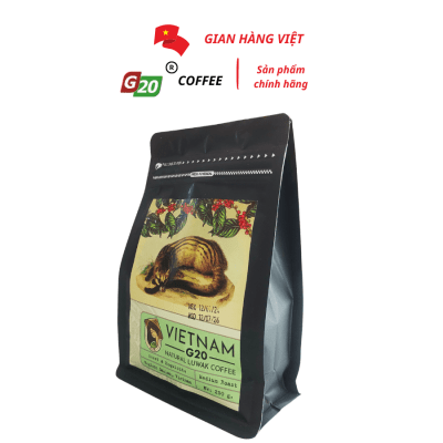 Cà phê chồn G20 Việt Nam 250gr ( Luwak) - G20 Coffee Buôn Mê Thuột - Bịch 250g