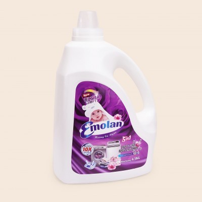 Nước giặt Emolan đánh bay các vết bận dữ màu như mới hương CÁ NGỰA 4.5L -   Thùng 4 can.