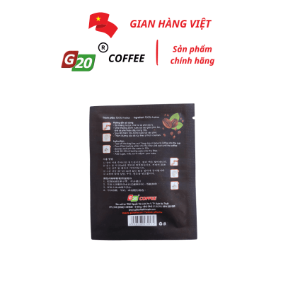 Cà phê phin túi lọc - G20 Coffee Buôn Mê Thuột - Gói 15g