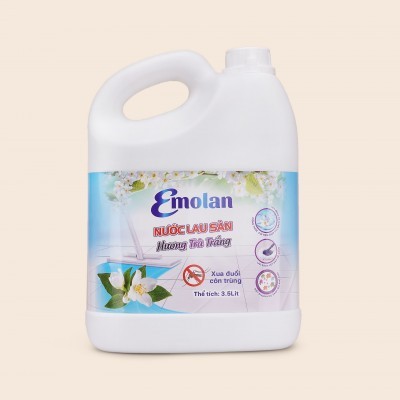 NƯỚC LAU SÀN EMOLAN HƯƠNG TRÀ TRẮNG 3.5L - Thùng 6 can.