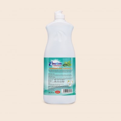 Nước rửa chén Emolan đánh bay dầu mỡ hương BẠC HÀ 800ml -  Thùng 16 can.