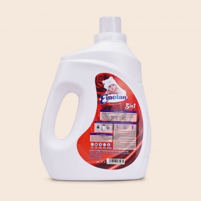 Nước giặt Emolan công nghệ mới đánh bay vết bận mới 5 in 1 hương DOWNY 3.2L -  Thùng 6 can.