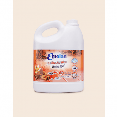 NƯỚC LAU SÀN EMOLAN HƯƠNG QUẾ 3.5L - Thùng 6 can.