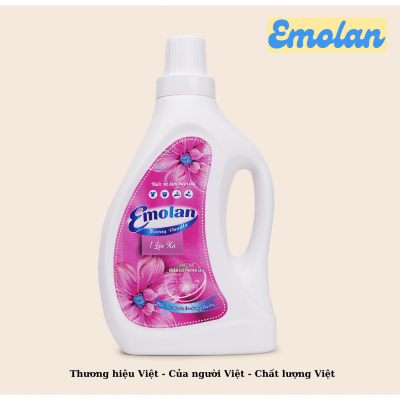 Xả vải Emolan lưu hương 72h hương VANI 2L  -  Thùng 6 can.