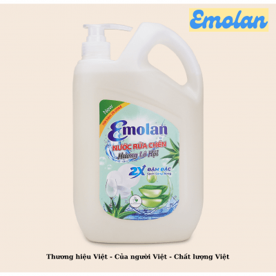 Nước rửa chén Emolan đánh bay dầu mỡ hương LÔ HỘI 2.1L