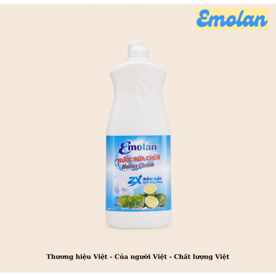 Nước rửa chén Emolan đánh bay dầu mỡ 800ml -  Thùng 16 can.