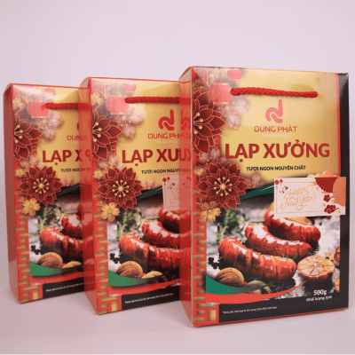 500Gr Lạp xưởng OCOP Dung Phát tươi ngon và nạc nhiều. 