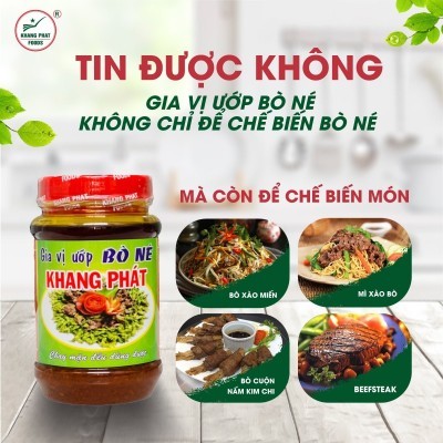 GIA VỊ ƯỚP BÒ NÉ KHANG PHÁT - Thùng 60 hủ