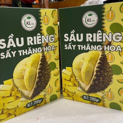 Sầu riêng sấy thăng hoa hộp giáy 200g