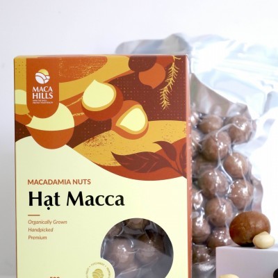 Hạt macca giòn rụm thơm béo tự nhiên (Hạt Mắc Ca Maca Hills) Size Max