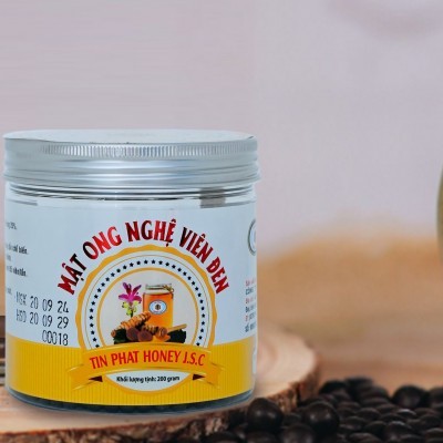 Mật ong nghệ viên đen (PET) Tín Phát (100g)