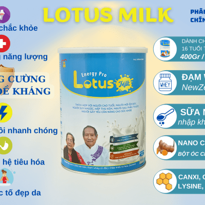 Thực phẩm bổ sung Lotus milk 900g