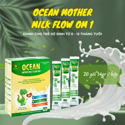 Ocean Mother Milk Flow OM 1 (14g X 20 gói) ( Sản phẩm dinh dưỡng dành cho trẻ em từ 1 đến 12 tháng tuổi)