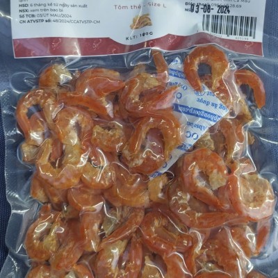 Tôm khô thẻ size M gói 100g