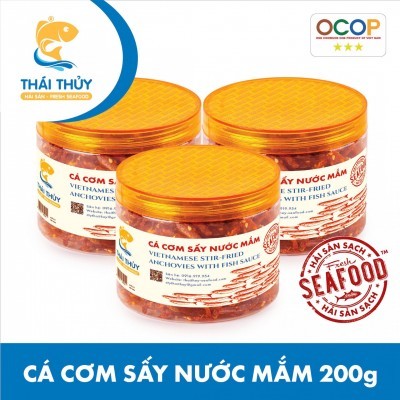 Cá cơm sấy nước mắm Thái Thủy - Hộp 200gr, hải sản sạch không chất bảo quản, không hóa chất -200g